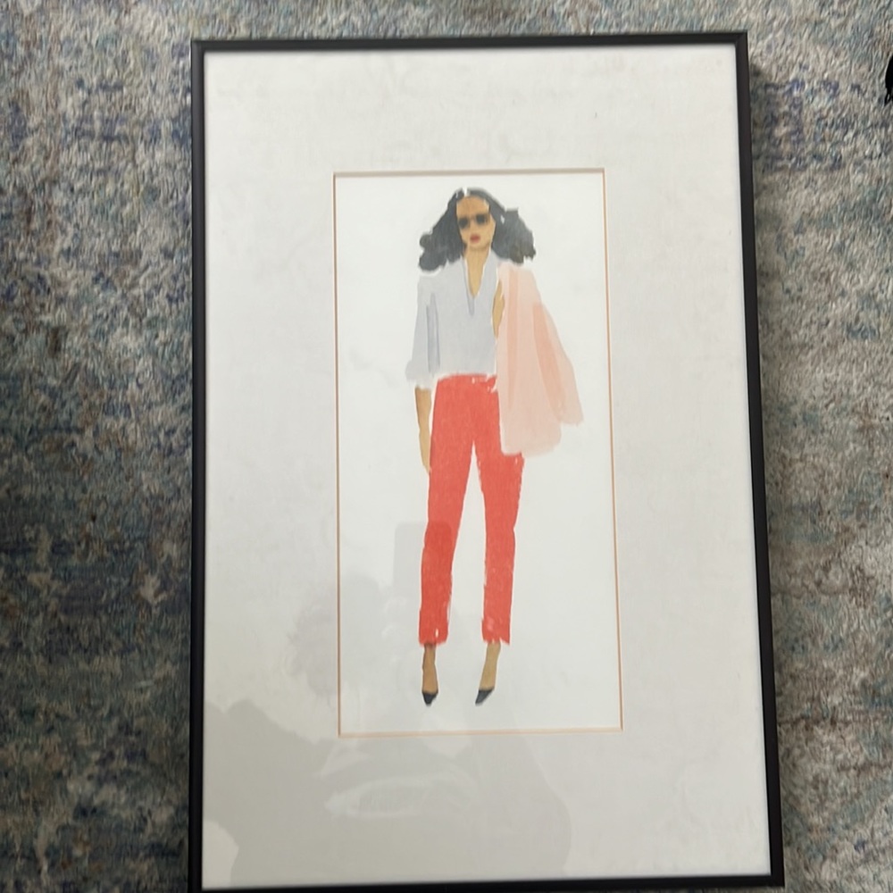 Pink Jacket Wall Art w/ frame - Picture 5 of 7